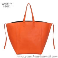 Top Quality Celine Cabas Phantom Large Shopping Bag 2206 Orange