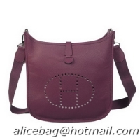 Buy Cheap Hermes Evelyne Messenger Bag H1608 Purple