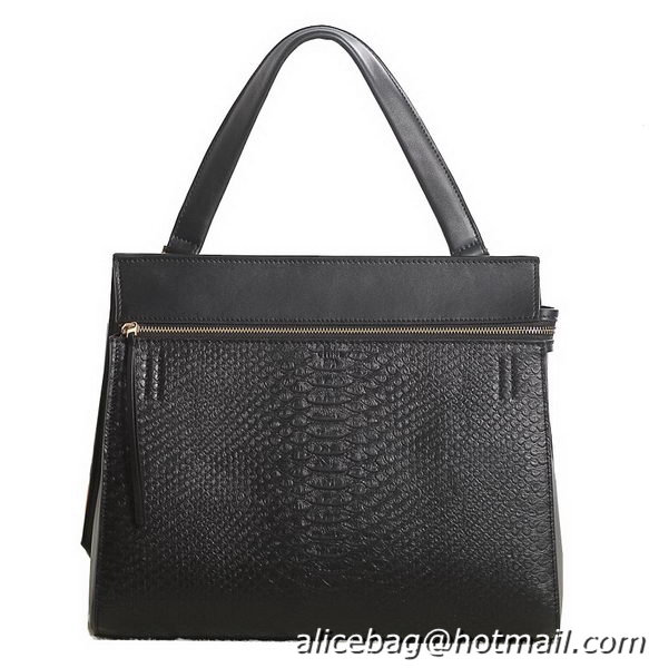 Low Cost Celine New EDGE Bag in Original Snake Leather 3405 Black