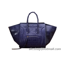 Cheap Design Celine Luggage Phantom Original Croco Leather Bags C3341 Violet