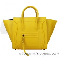 Buy Cheapest Celine Luggage Phantom Bags Original Leather C88033 Yellow