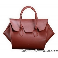 Celine Tie Nano Top Handle Bags Original Leather C3052 Brown