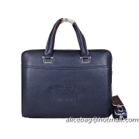 Prada Original Leather Briefcase P80241 Royal