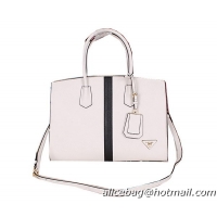 Prada Saffiano Cuir Leather Tote Bag BN2788 White