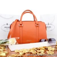 PRADA Saffiano Calf Leather Top Handle Bag BN8091 Orange