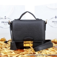 Prada Grainy Leather Mini Bag BT0965 Black