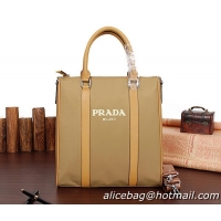 Prada Nylon Fabric Tote Bag 50602 Wheat