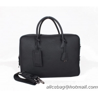 Prada Weekender Grainy Leather Travel Bag PD1004 Black