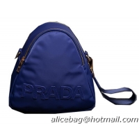 Prada Fabric Shoulder Bag BN2133 Royal