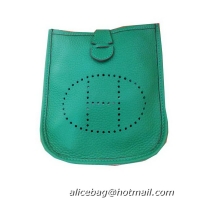 Fall Winter 2014 Hermes mini Evelyne Messenger Bag H1608S Green