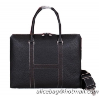 Hermes Briefcase Original Calf Leather HM8022 Black