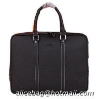 Hermes Briefcase Original Calf Leather HM086 Black