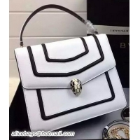 BVLGARI Serpenti Forever Bag Original Leather BG39206 White