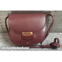 Well Crafted Celine Trotteur Bag Smooth Calfskin Leather C77425 Burgundy