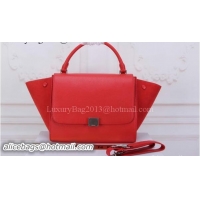 Buy Luxury Celine Trapeze Bag Original Suede Leather CT3342 Red