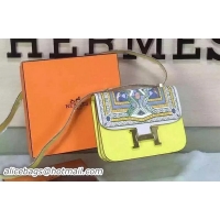 Shop Cheap Hermes Constance Bag Original Leather H027 Yellow