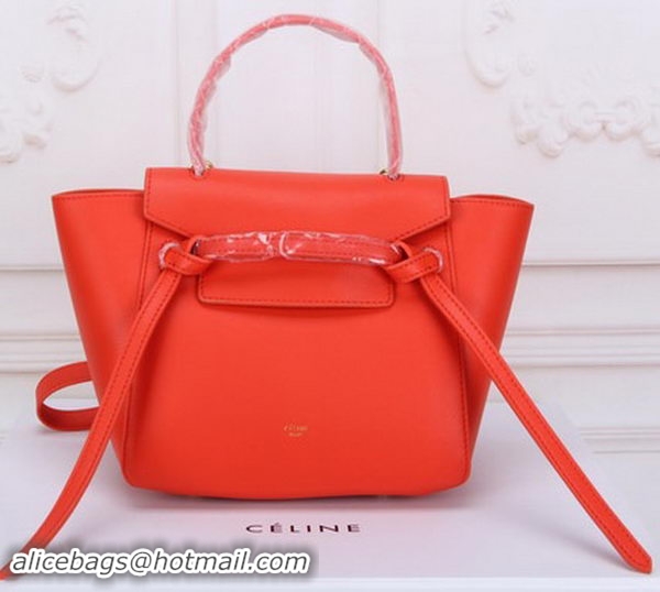 Purchase Celine mini Belt Bag Original Leather C3320 Orange