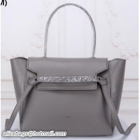 Big Enough Celine Medium Belt Bag Original Leather C33681 Grey