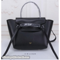 Comfortable Celine mini Belt Bag Original Leather C3320 Black