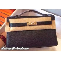 Buy New Cheap Hermes MINI Kelly 22cm Tote Bag Calfskin Leather K22 Black