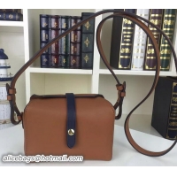 Good Product Celine Box on Strap Flap Bag Calfskin Leather C16219 Wheat