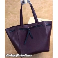 Shop Trendy Celine Cabas Phantom Bags Calfskin Leather C2208 Purple