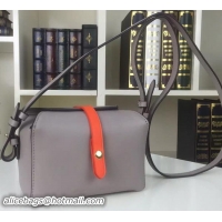 Buy Fashionable Celine Box on Strap Flap Bag Calfskin Leather C16219 Grey
