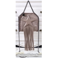 Popular Style Stella McCartney Falabella Fringed Star Mini Tote Bag SM8855 Khaki