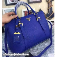 Buy Discount Prada Calfskin Leather Tote Bag BN2527 Blue
