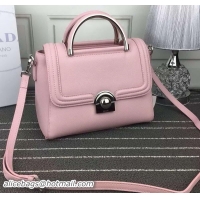 Shop Duplicate Prada Flap Shoulder Bag Calfskin Leather BN2802 Pink