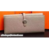 Shop Cheapest Hermes Dogon Original Leather Wallet H509 Grey