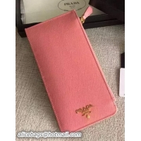 Trendy Design Prada Saffiano Leather Business Card Holder BR1751 Pink