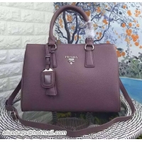 Crafted Prada Grainy Leather Tote Bag BL2970 Light Purple