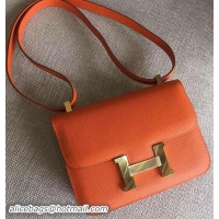 Big Discount Hermes Constance Bag Calfskin Leather H9999 Orange