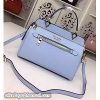 Famous Prada Top Handle Bag Calfskin Leather P01963 SkyBlue