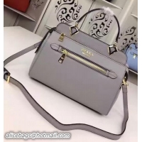 Unique Discount Prada Top Handle Bag Calfskin Leather P01963 Grey