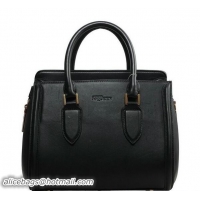 Popular Style ALEXANDER MCQUEEN Heroine Medium Original Leather Top Handle Bag 8817 Black