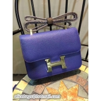 Popular Style Hermes Constance Bag Calfskin Leather H9978 Blue