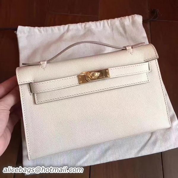 Low Cost Hermes Kelly 22cm Tote Bag Original Leather KL22 White