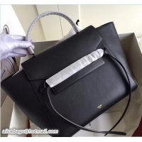 Celine Belt Tote Small Bag in Calfskin Leather 71815 Black