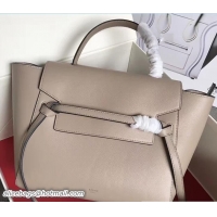 Discount Celine Belt Tote Small Bag in Clemence Leather 71815 Apricot