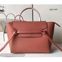 Luxury Celine Belt Tote Small Bag in Epsom Leather 71825 Brick Red
