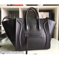 Good Quality Celine Luggage Phantom Bag in Smooth Original Leather Black 71914