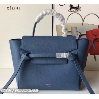 Good Looking Celine Belt Tote Mini Bag in Original Clemence Leather 72031 Dark Blue