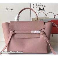 Good Looking Celine Belt Tote Small Bag in Original Clemence Leather 72101 Pink