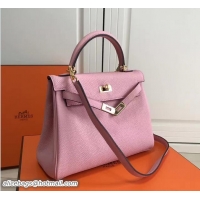 Good Looking Hermes Kelly 25cm In Original Calfskin Leather Bag 72201 Pink