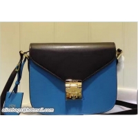Unique Style MCM Small Patricia Crossbody Shoulder Bag 81101 Combi Black/Blue