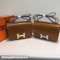 Reasonable Price Hermes Constance Bag Croco Leather H9978C Wheat