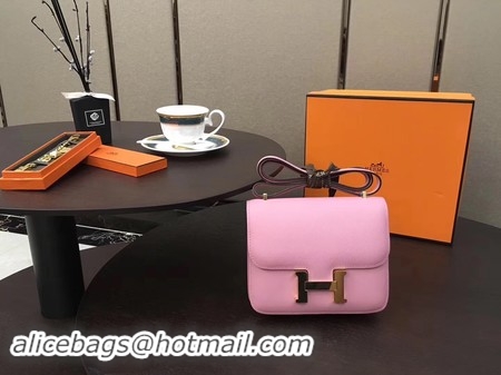 Popular Style Hermes Constance Bag Original Calfskin Leather H9910 Pink
