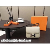 Classic Practical Hermes Constance Bag Original Calfskin Leather H9910 OffWhite